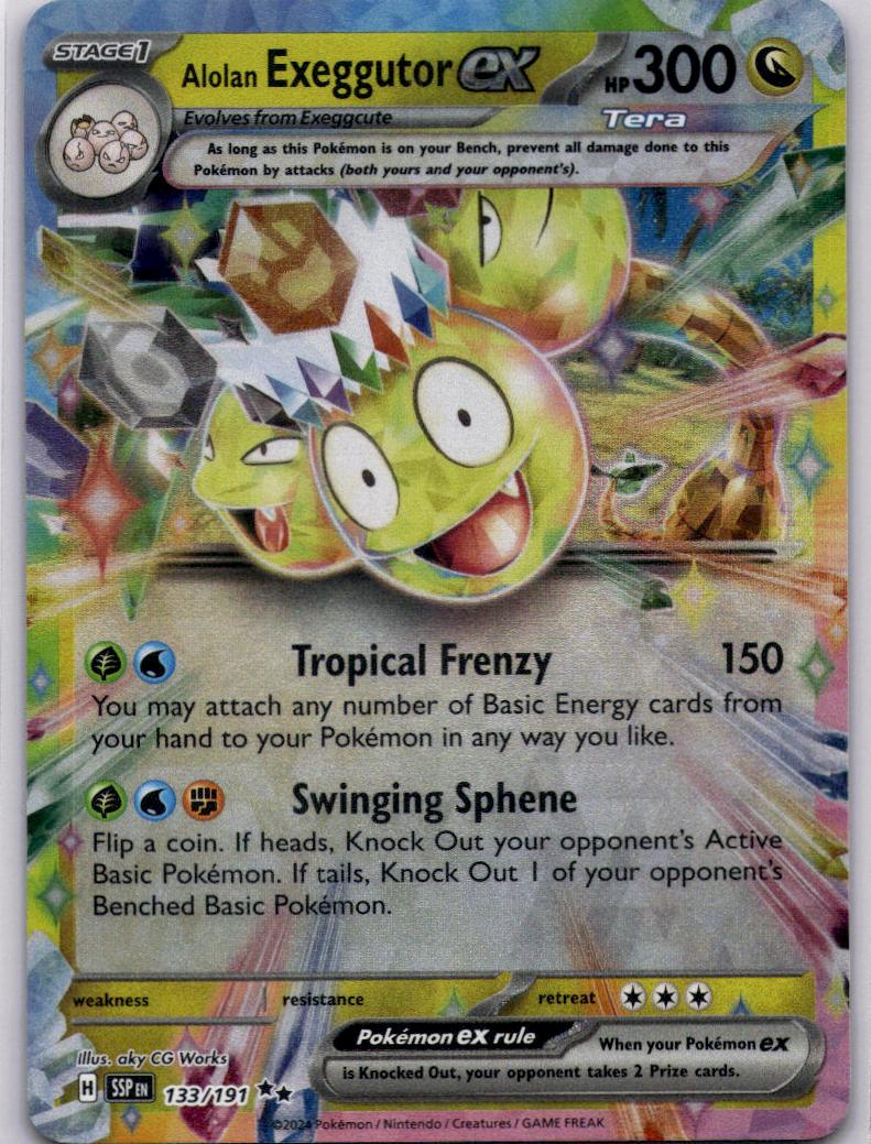 Alolan Exeggutor ex 133/191