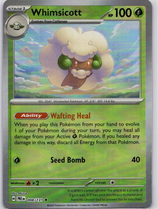 Whimsicott 015/162 Poke Ball RH