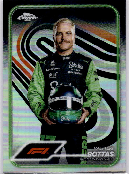 2024 Topps Chrome Formula 1 #13 Valtteri Bottas Refractors