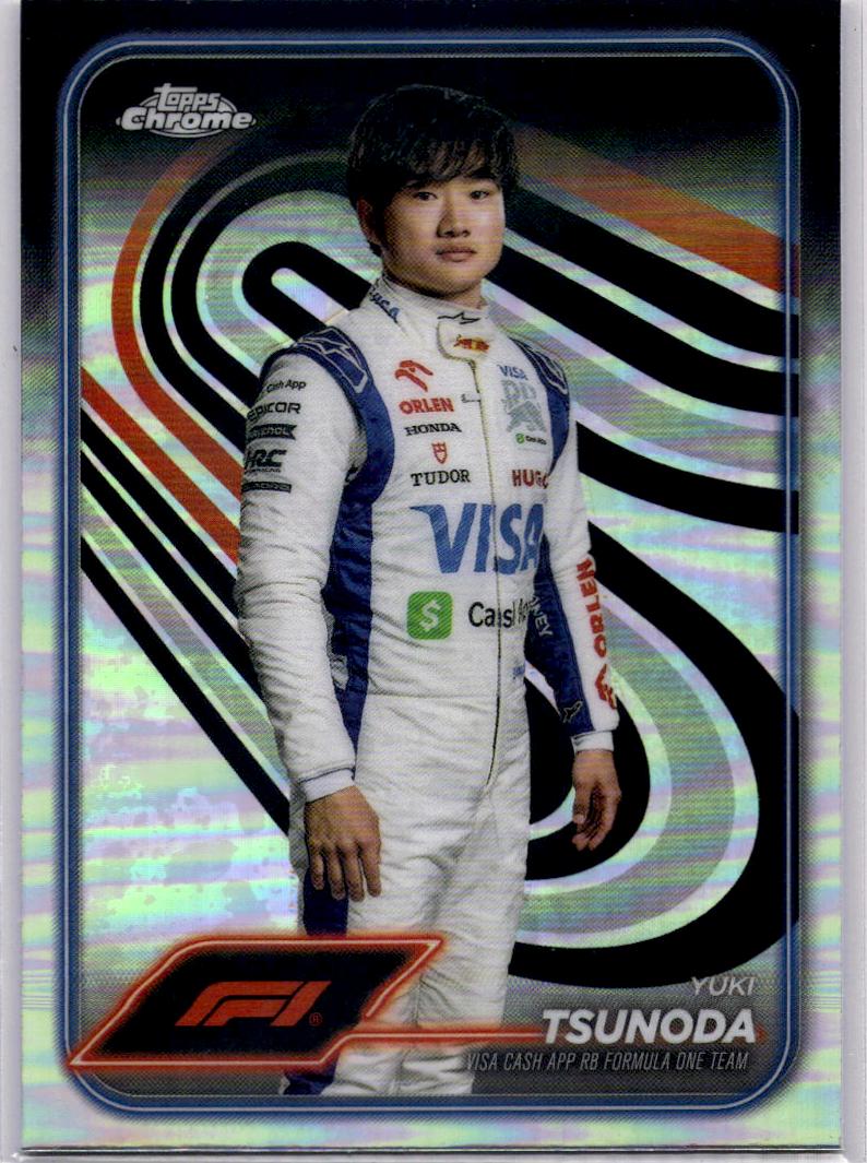 2024 Topps Chrome Formula 1 #17 Yuki Tsunoda Refractors