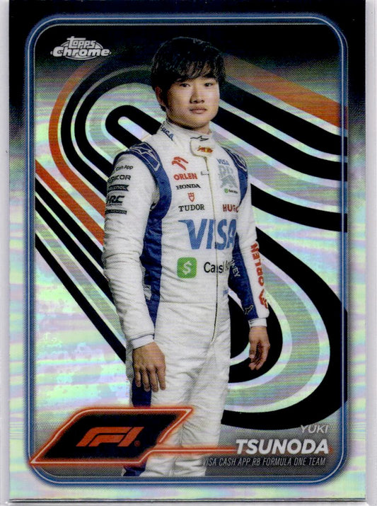 2024 Topps Chrome Formula 1 #17 Yuki Tsunoda Refractors