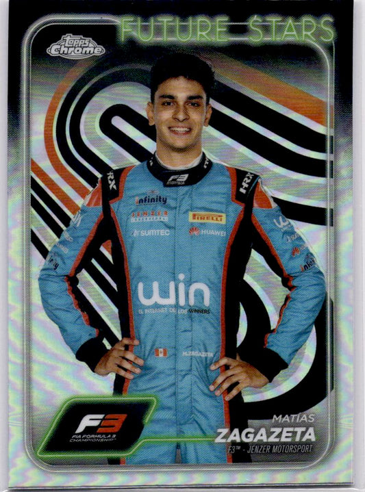 2024 Topps Chrome Formula 1 #60 Matias Zagazeta Refractors