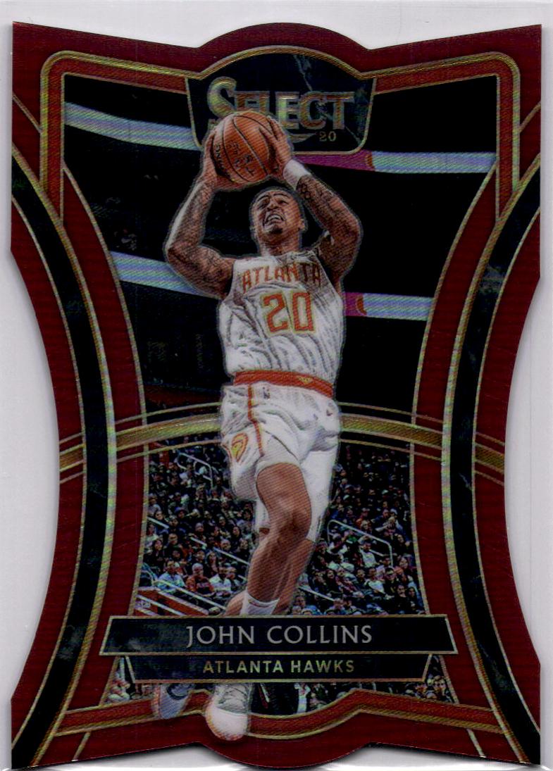 2019-20 Panini Select #121 John Collins Maroon Prizms Die Cut #/175