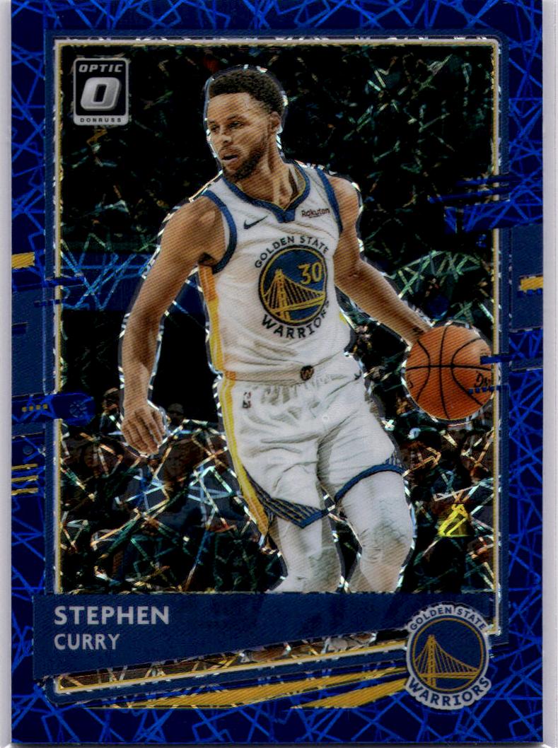 2020-21 Donruss Optic #17 Stephen Curry Blue Velocity