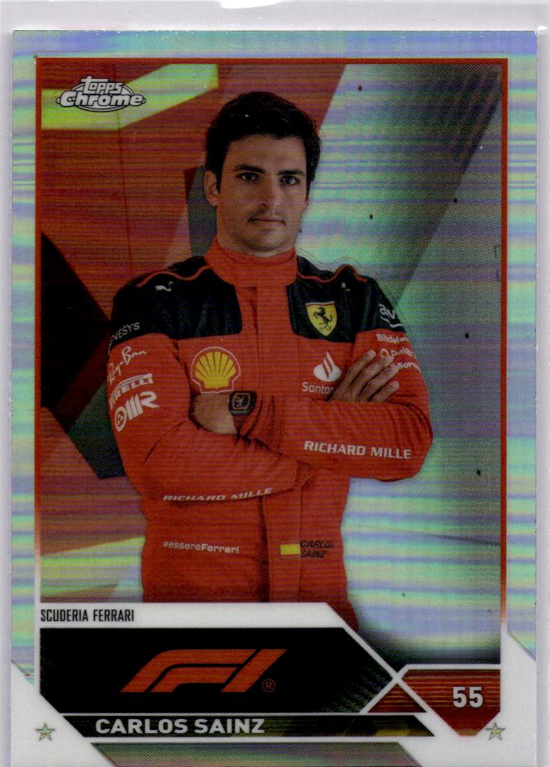2023 Topps Chrome Formula 1 #18 Carlos Sainz Refractor