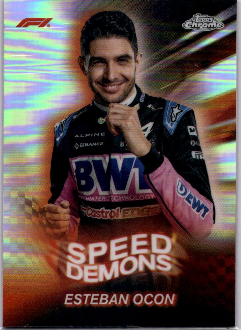 2024 Topps Chrome Formula 1 #SD-9 Esteban Ocon Speed Demons