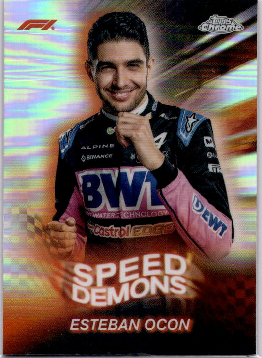 2024 Topps Chrome Formula 1 #SD-9 Esteban Ocon Speed Demons