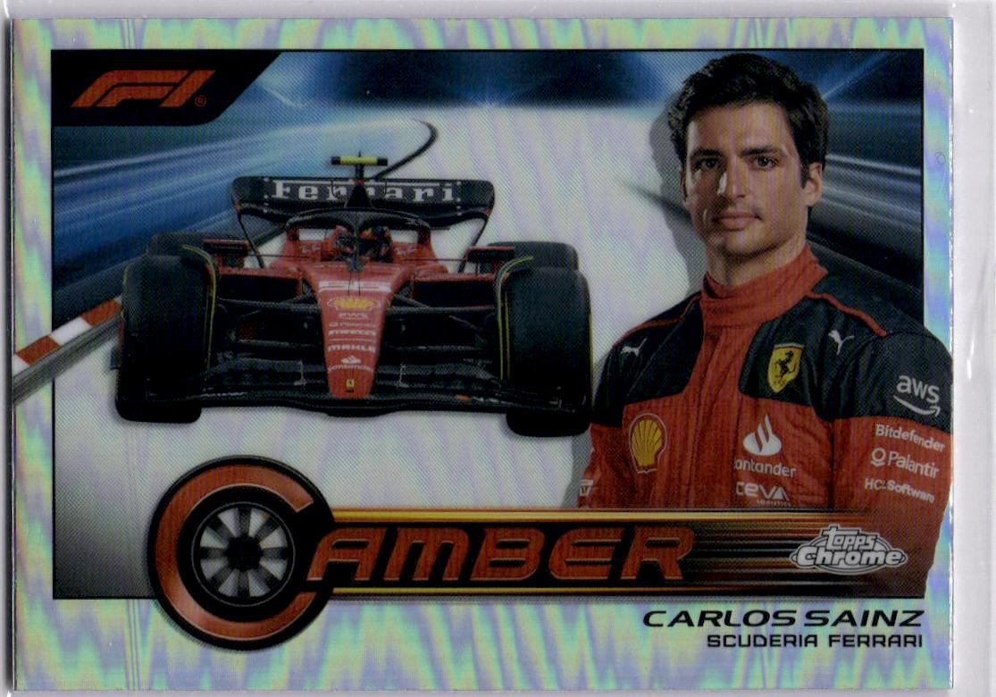 2023 Topps Chrome Formula 1 #CAM-CSI Carlos Sainz Camber