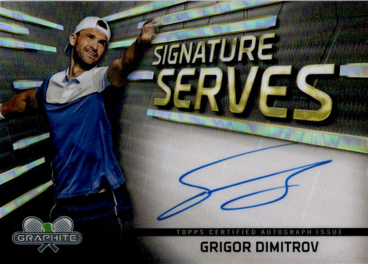 2024 Topps Graphite #SS-GD Grigor Dimitrov Signature Serves
