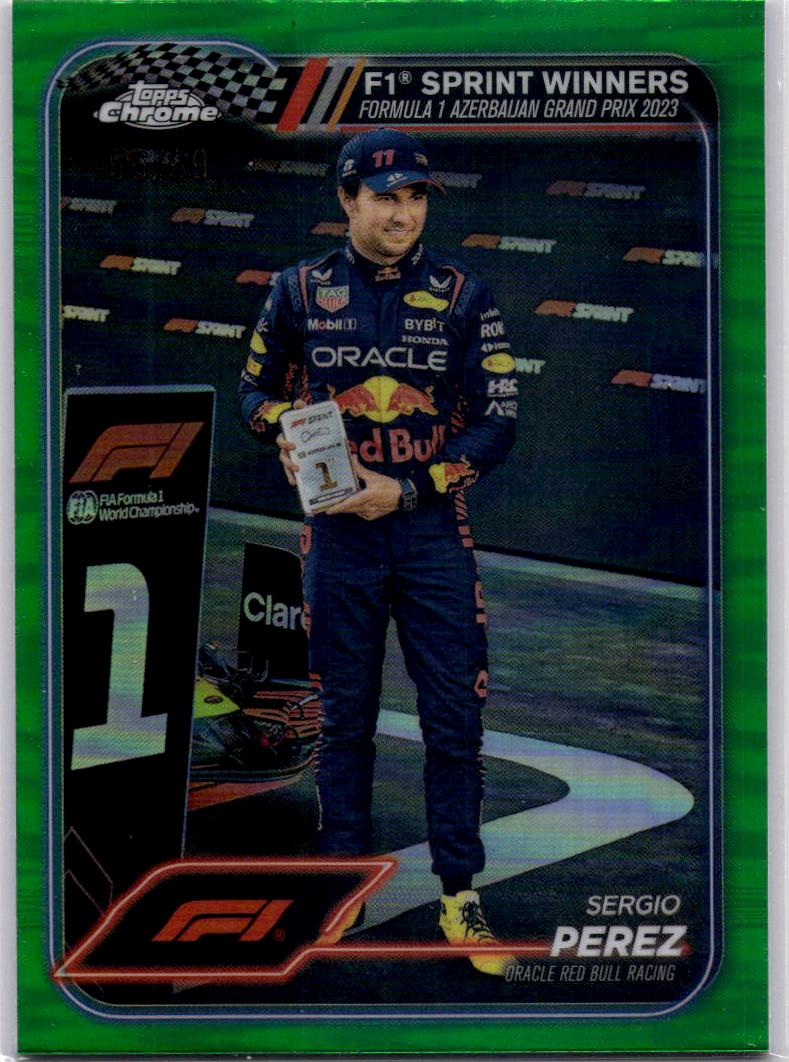 2024 Topps Chrome Formula 1 #148 Sergio Perez Green Refractors #/99