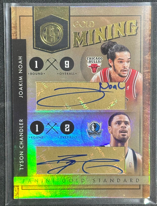 2011-12 Gold Standard Tyson Chandler/ Joakim Noah Mining Dual Autograph