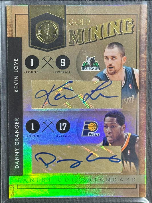 2011-12 Gold Standard Kevin Love/ Danny Granger Mining Dual Autograph