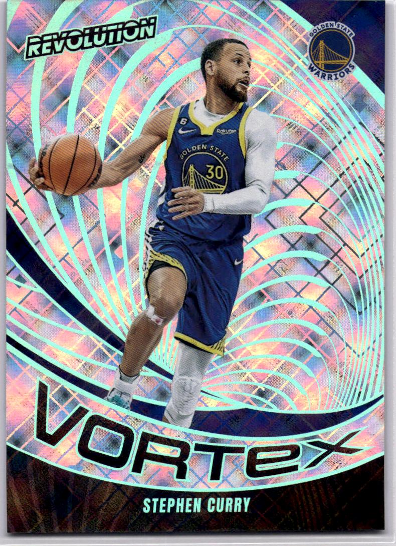 2023-24 Panini Revolution #28 Stephen Curry Vortex Cosmic #/99