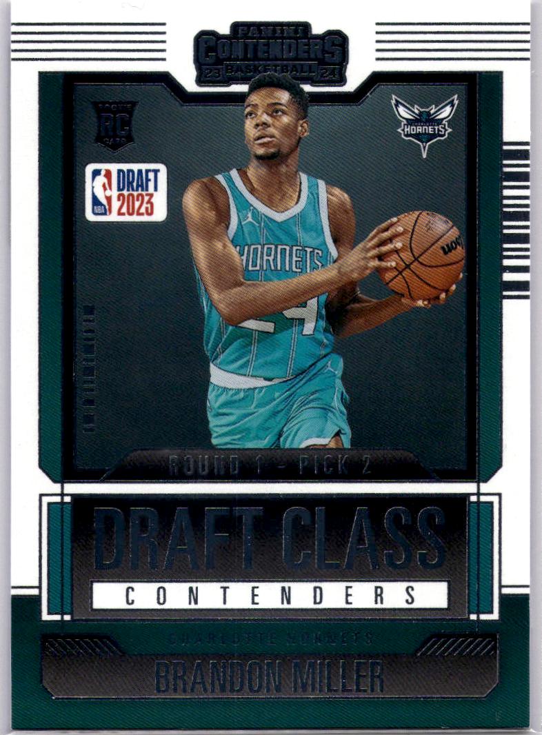 2023-24 Panini Contenders #20 Brandon Miller 2023 Draft Class Contenders