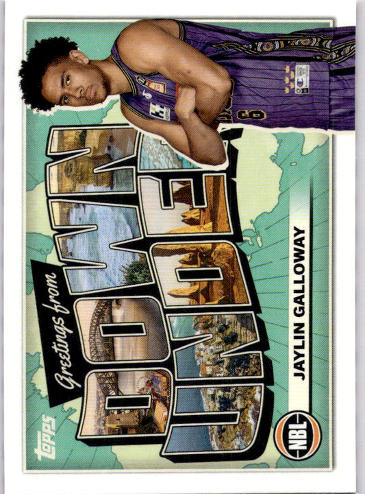 2023-24 Topps NBL #DU-18 Jaylin Galloway Down Under