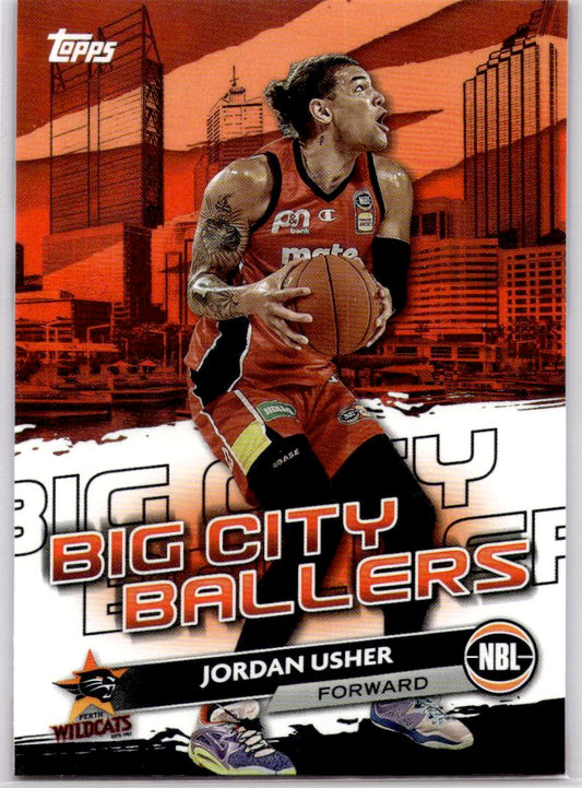 2023-24 Topps NBL #BCB-18 Jordan Usher Big City Ballers