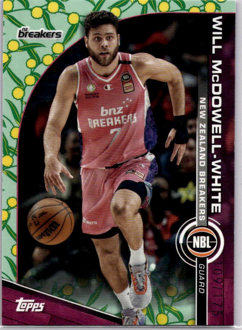 2023-24 Topps NBL #60 Will McDowell-White Golden Wattle #/175