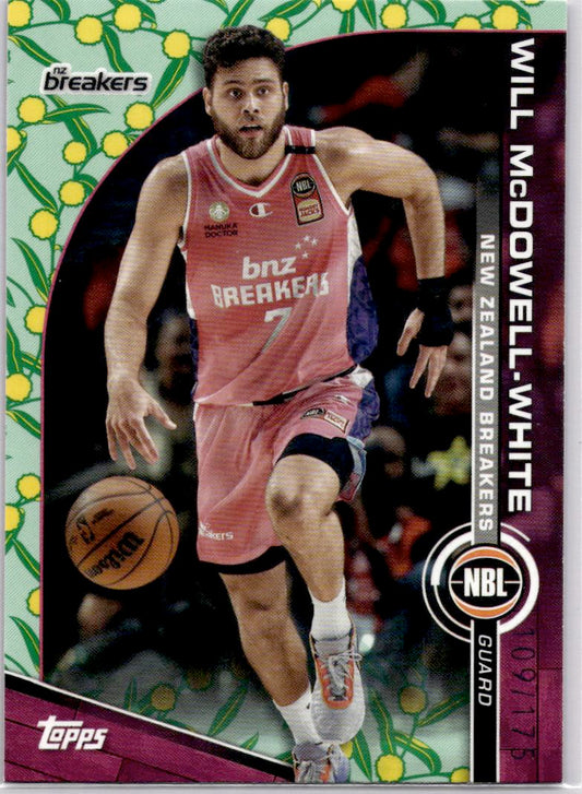 2023-24 Topps NBL #60 Will McDowell-White Golden Wattle #/175