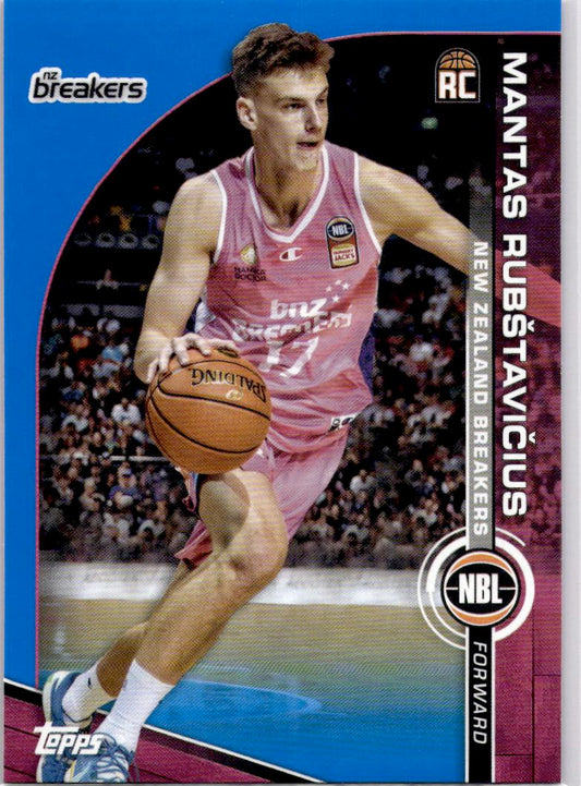 2023-24 Topps NBL #58 Mantas Rubstavicius Blue