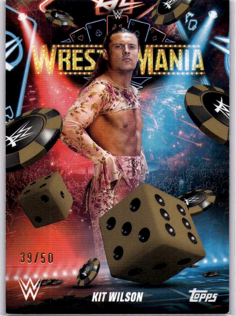 2025 Topps WWE WrestleMania 41 (Las Vegas Exclusive) #WM-45 Kit Wilson Gold #/50