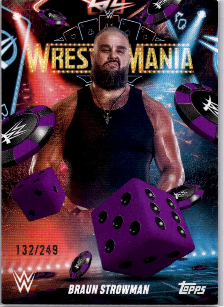 2025 Topps WWE WrestleMania 41 (Las Vegas Exclusive) Braun Strowman Purple /249