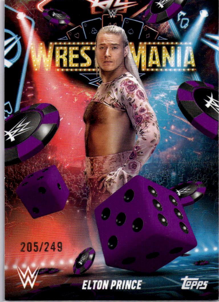 2025 Topps WWE WrestleMania 41 Elton Prince Purple #/249