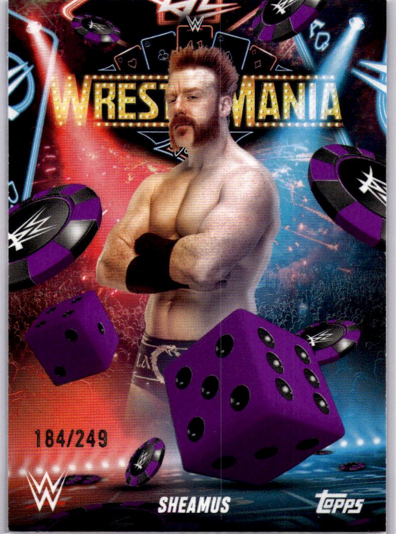 2025 Topps WWE WrestleMania 41 (Las Vegas Exclusive) #WM-29 Sheamus Purple #/249