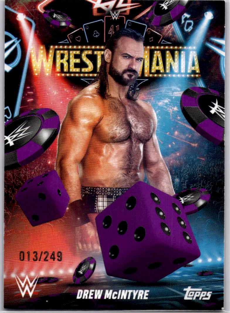 2025 Topps WWE WrestleMania 41 Drew McIntyre Purple #/249