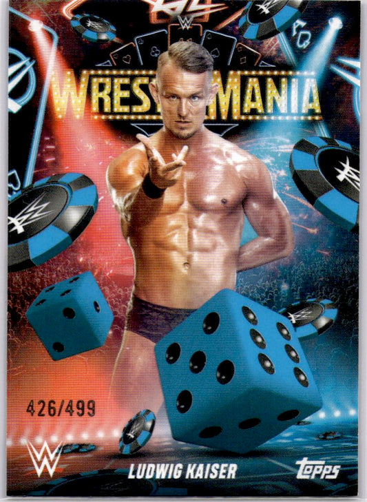2025 Topps WWE WrestleMania 41 Ludwig Kaiser Blue #/499