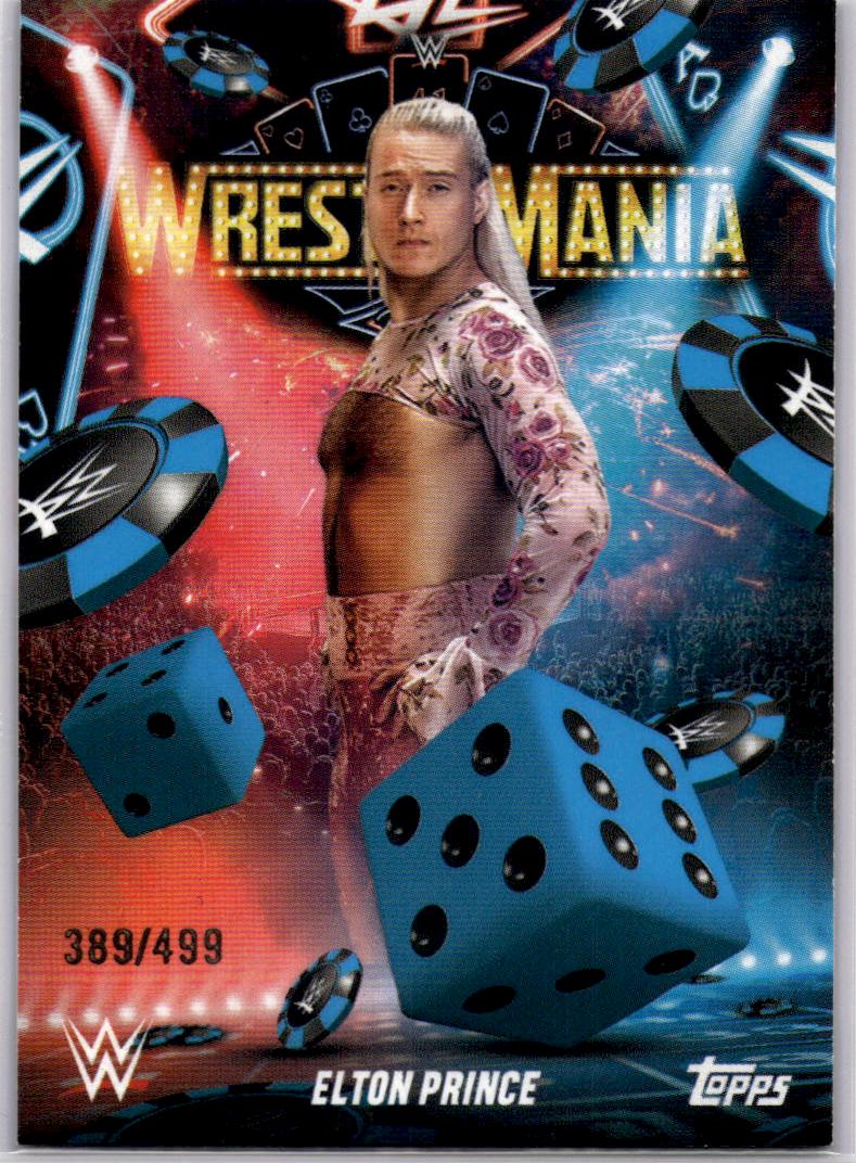 2025 Topps WWE WrestleMania 41 Elton Prince Blue #/499