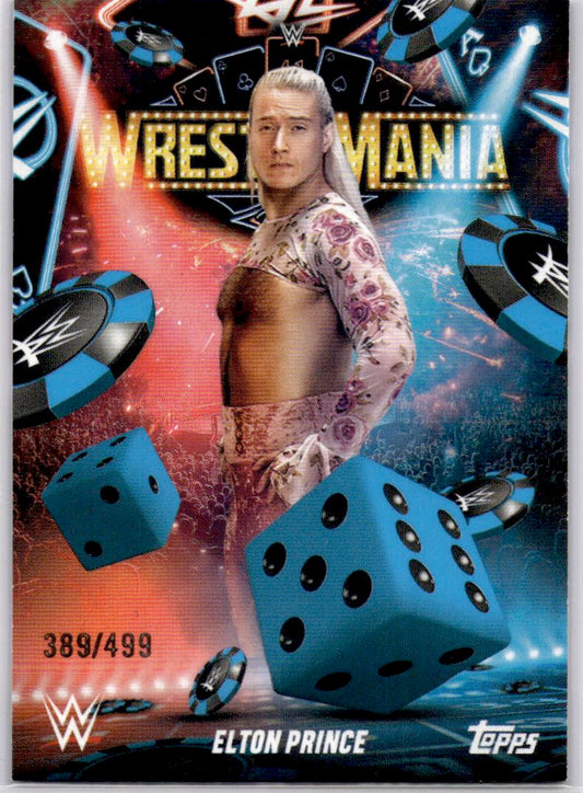 2025 Topps WWE WrestleMania 41 Elton Prince Blue #/499