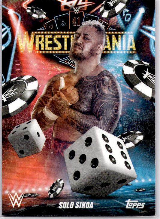 2025 Topps WWE WrestleMania 41 (Las Vegas Exclusive) #WM-7 Solo Sikoa