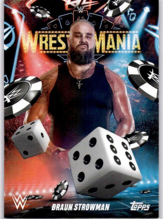 2025 Topps WWE WrestleMania 41 (Las Vegas Exclusive) #WM-25 Braun Strowman