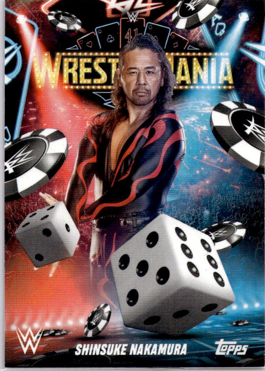 2025 Topps WWE WrestleMania 41 (Las Vegas Exclusive) #WM-37 Shinsuke Nakamura