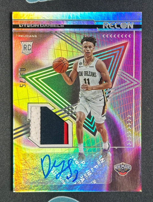 2022-23 Panini Recon #RJA-DYD Dyson Daniels Rookie Jersey Autographs #/75