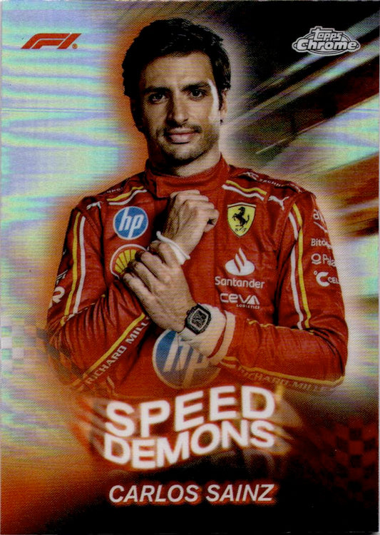 2024 Topps Chrome Formula 1 #SD-4 Carlos Sainz Speed Demons