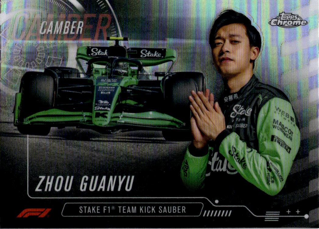 2024 Topps Chrome Formula 1 #CAM-8 Zhou Guanyu Camber
