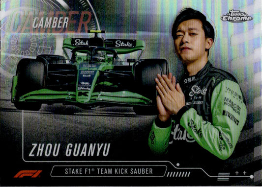 2024 Topps Chrome Formula 1 #CAM-8 Zhou Guanyu Camber