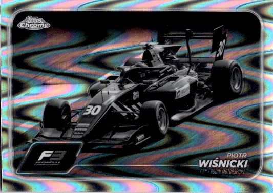 2024 Topps Chrome Formula 1 #144 Piotr Wisnicki B&W RayWave Refractors