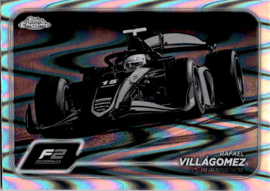 2024 Topps Chrome Formula 1 #112 Rafael Villagomez B&W RayWave Refractors