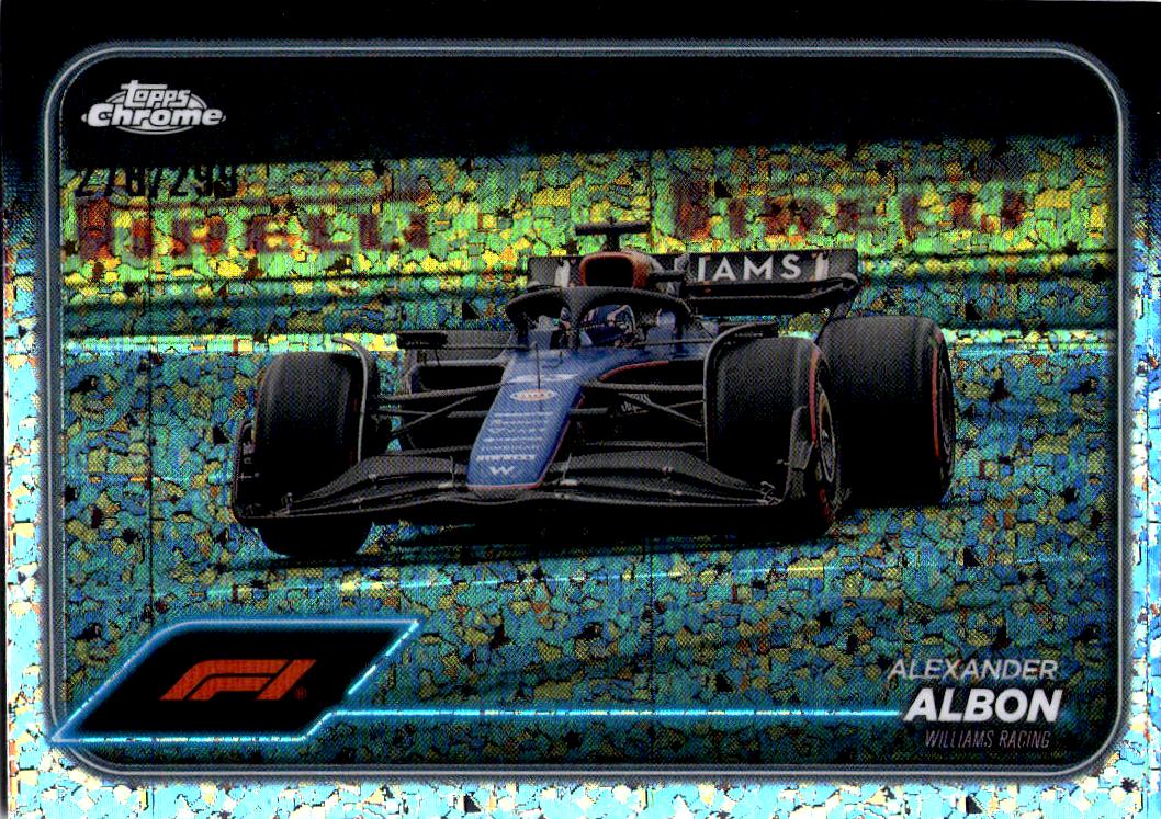 2024 Topps Chrome Formula 1 #91 Alexander Albon Mini Diamond Refractors #/299