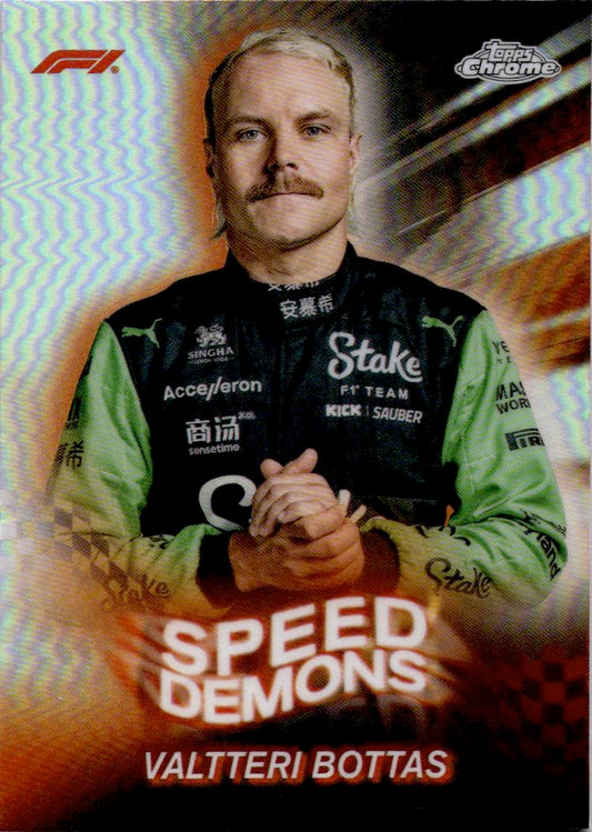 2024 Topps Chrome Formula 1 #SD-13 Valtteri Bottas Speed Demons