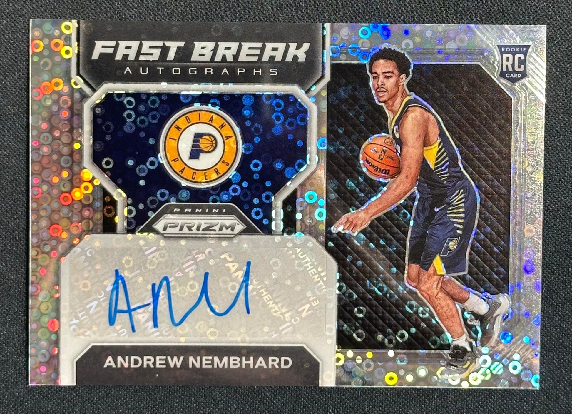 2022-23 Panini Prizm #FBR-ANP Andrew Nembhard Fast Break Rookie Autographs