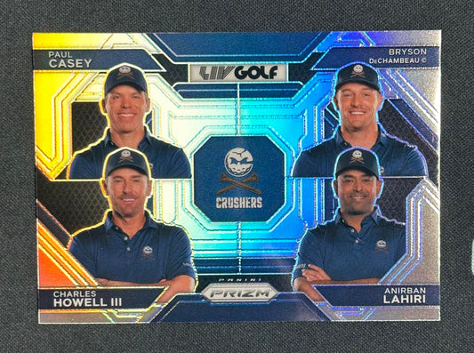 2024 Panini Prizm LIV #58 Howell III / Lahiri / Casey / DeChambeau Silver
