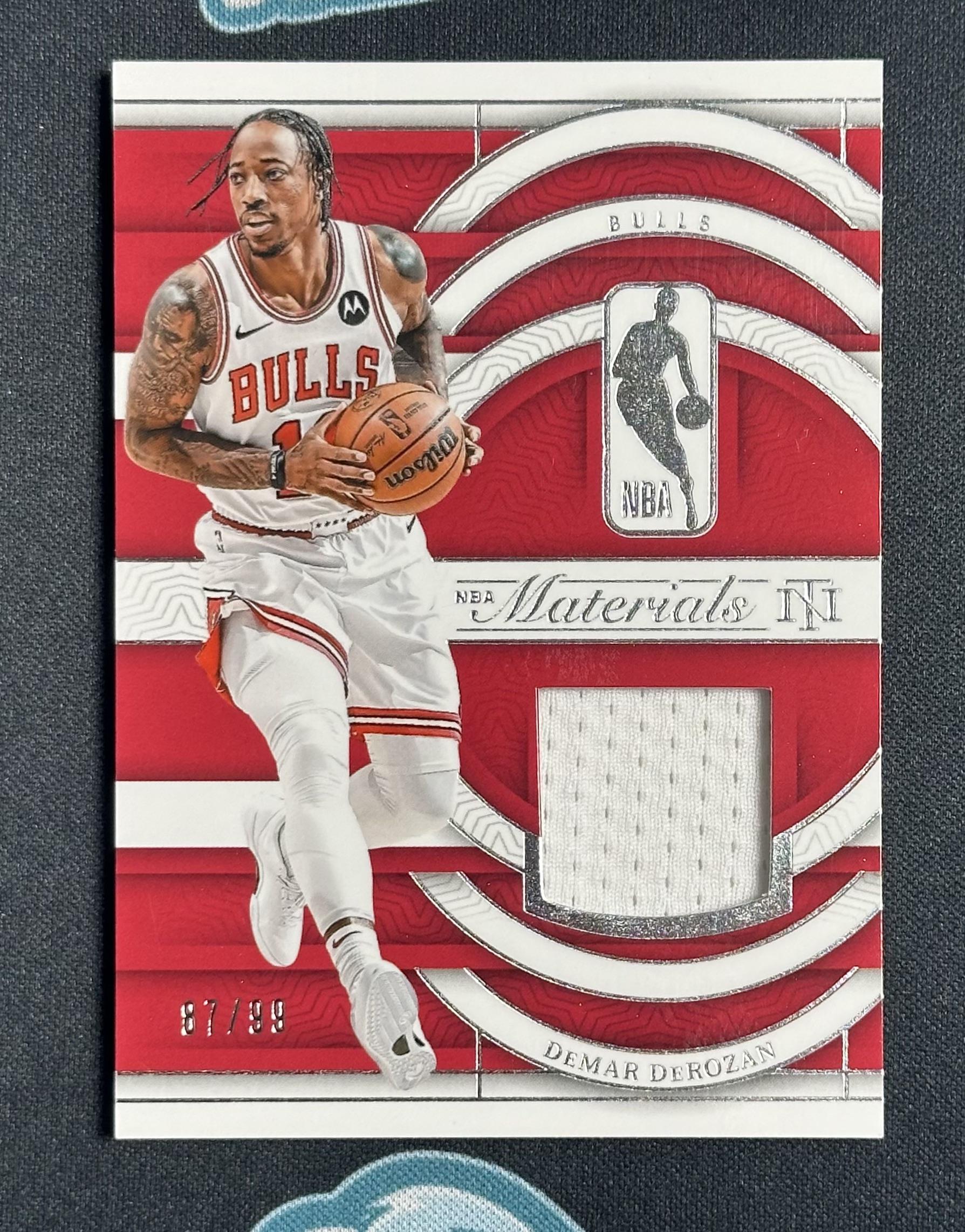 2023-24 Panini National Treasures #NM-DEM DeMar DeRozan NBA Materials #/99