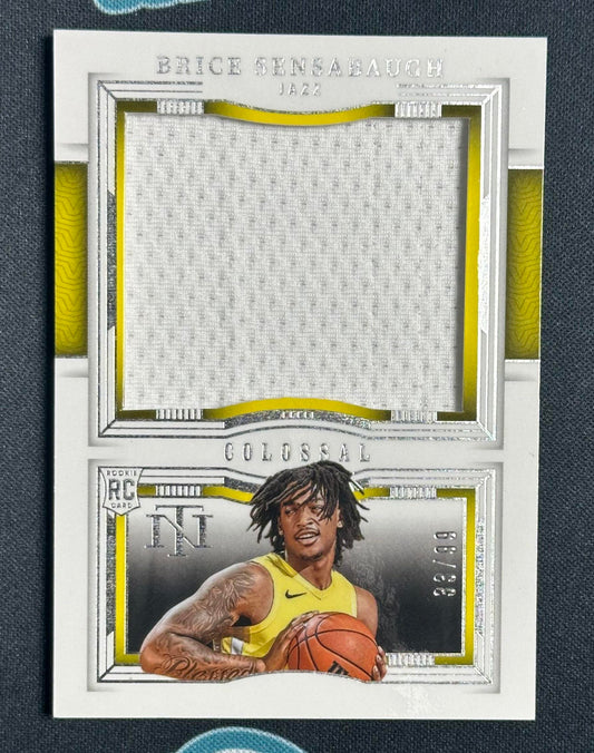 2023-24 Panini National Treasures Brice Sensabaugh CRM #/99