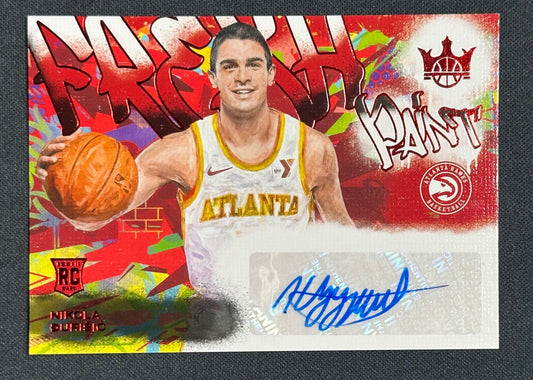 2024-25 Panini Court Kings #FP-NIK Nikola Durisic Fresh Paint Ruby #/99