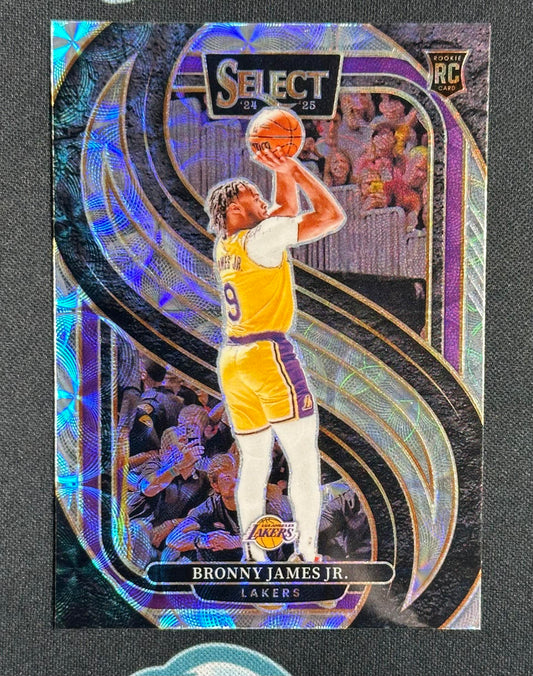 2024-25 Panini Select #179 Bronny James Jr. Scope Prizm