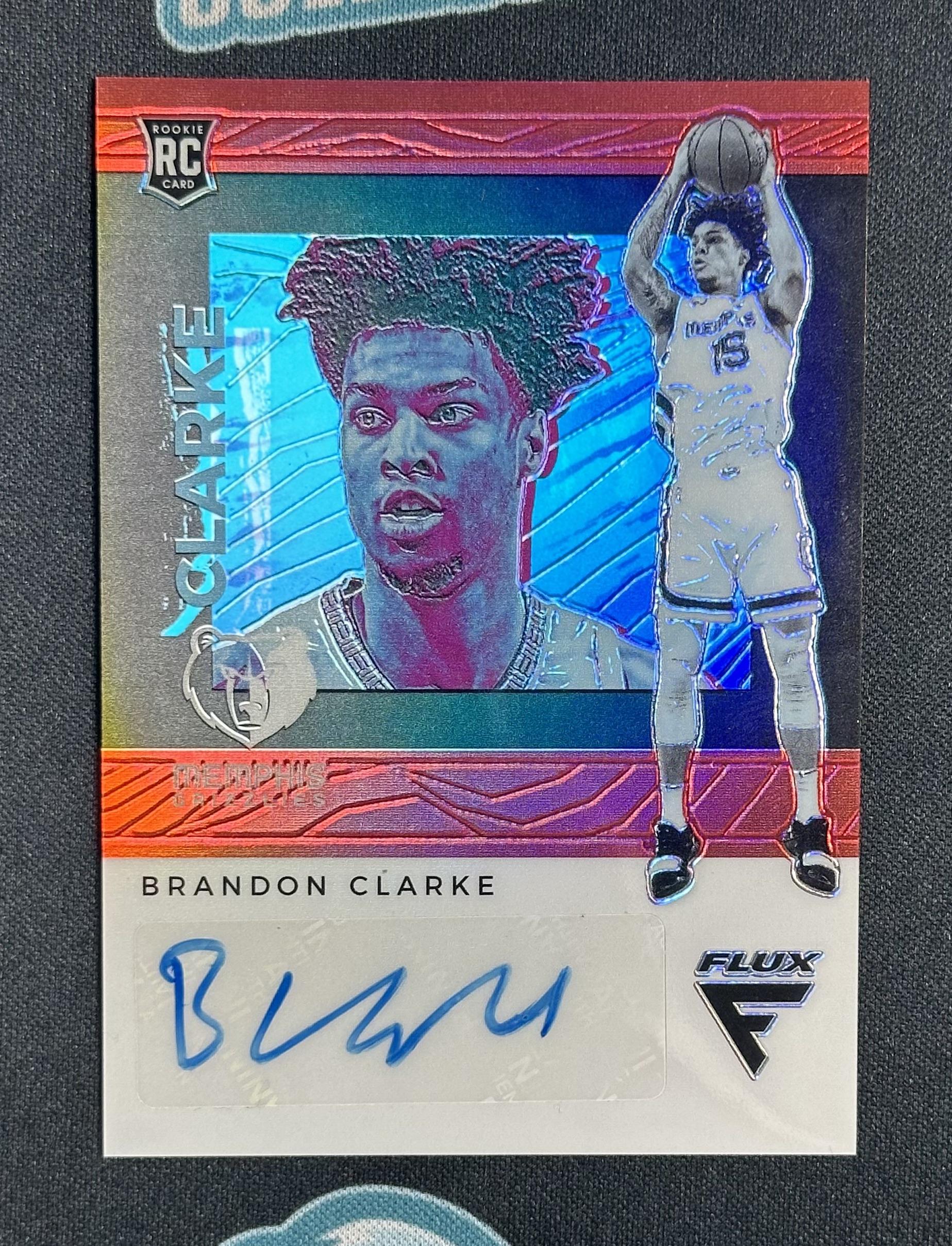 2019-20 Panini Chronicles #FR-BCL Brandon Clarke Flux Rookie Auto Red