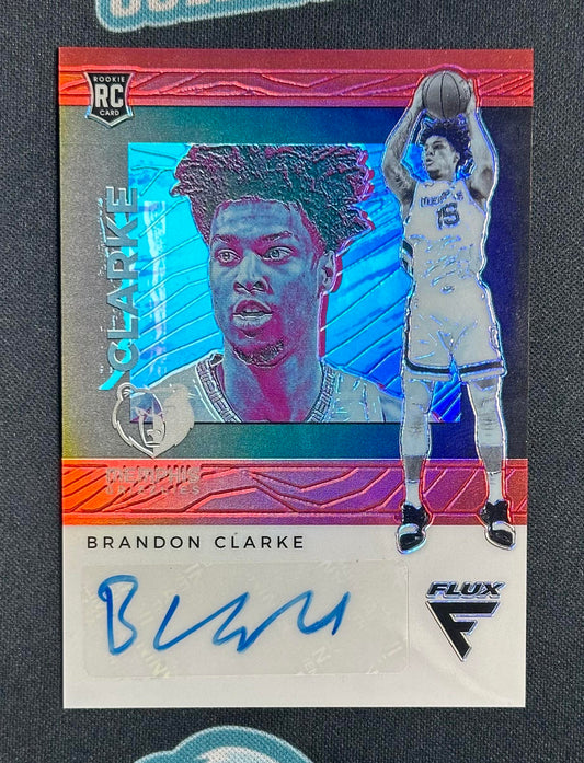 2019-20 Panini Chronicles #FR-BCL Brandon Clarke Flux Rookie Auto Red